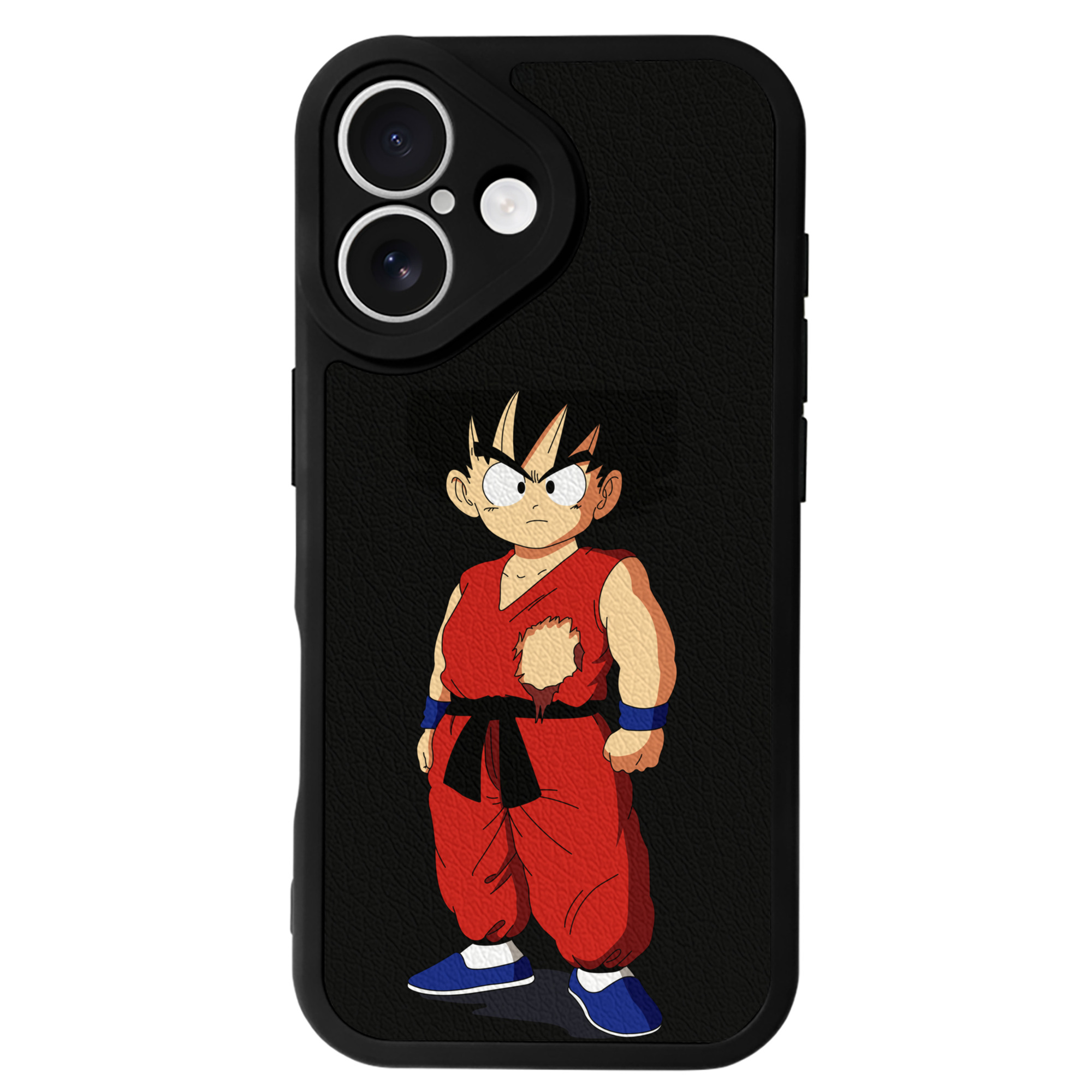 （画像用） ドラゴンボール 孫悟空（そん ごくう）Son Goku カカロット DRAGON BALL Kakarotto 【iPhone 16シリーズ対応】シリコンスマホケース（レザー調） 材質：シリコン